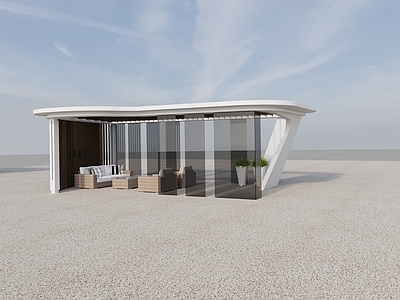 现代中式其他功能空间 小亭子