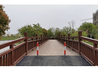 现代综合景观图库 景观木栈道木栈桥 含实景图结构图 防腐木栏杆 施工图