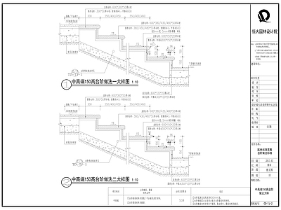 现代景观节点 台阶 台阶标准做法 施工图