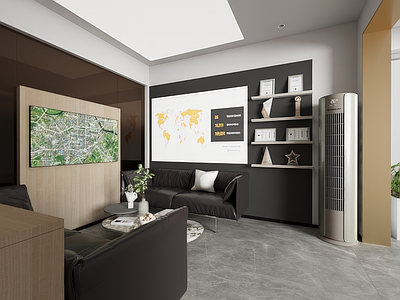 现代售楼处 接待室 洽谈室 房产中介 售楼部