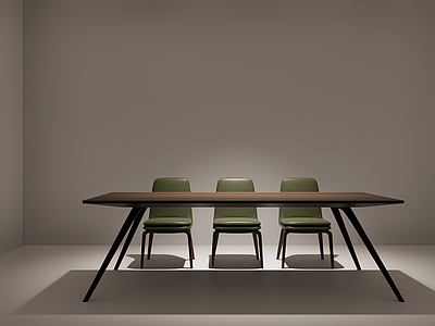 现代极简休闲椅 餐桌椅 Minotti