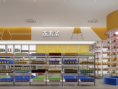 现代零食店 现代零食店 置物架