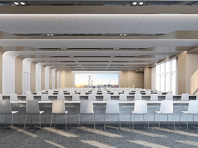 现代会议室 现代大会议室 报告厅 会议室座椅
