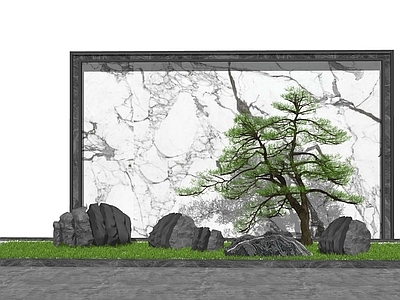 现代新中式其他景观小品 庭院设计 禅意组景 中式小品