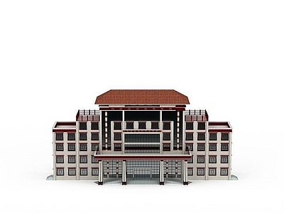 现代藏式建筑办公楼