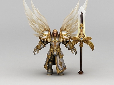 现代王者荣耀游戏人物战神男人