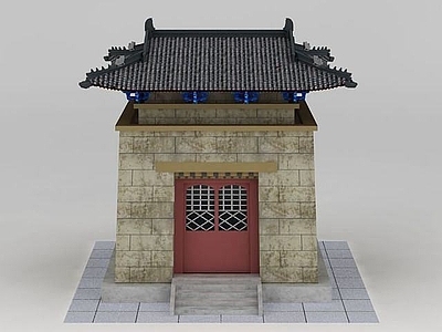 现代藏式庙宇城楼