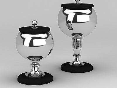 现代创意不锈刚调料瓶