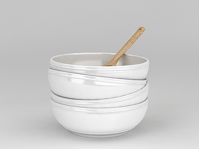 现代白色陶瓷餐具碗