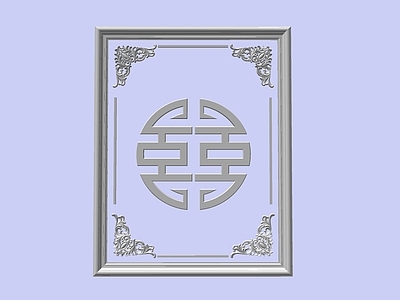 新中式镂花窗 镂花窗