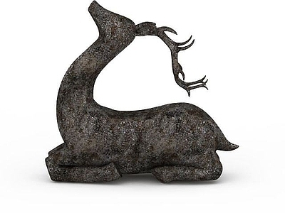 现代麋鹿造型装饰品