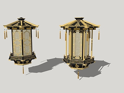 新中式中式吊灯 古代吊灯 古代庭院吊灯 古风灯具 新中式吊灯