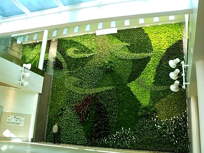 现代绿植墙 植物墙绿植墙景墙