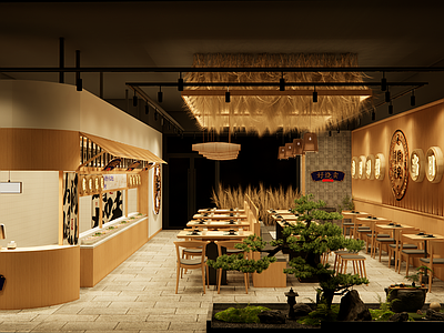 新中式现代中餐厅 餐饮设计 早餐店设计 中餐厅设计 原木风餐饮设计 土菜馆设计