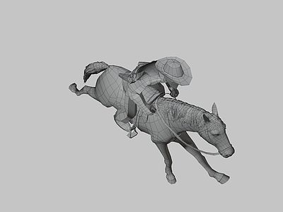 虚拟人物 专业版 动画 马 骑手