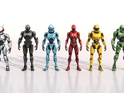 虚拟人物 虚拟人物 游戏人物 机甲战士