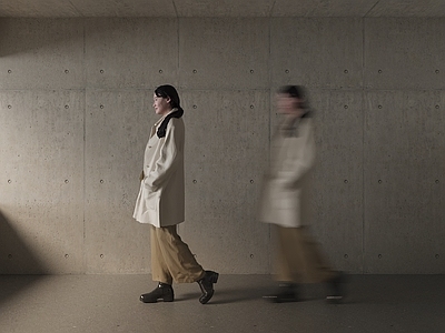 女人 动态人物 女人 浅色衣服