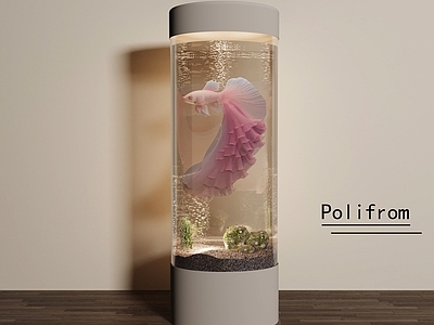 现代轻奢鱼缸 鱼缸