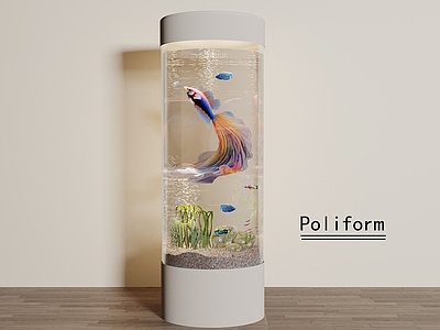 现代轻奢鱼缸 鱼缸