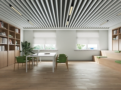 现代图书馆 现代休闲图书室