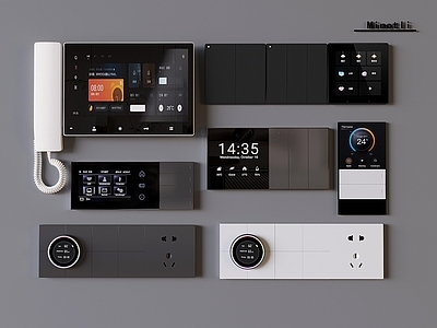 开关 智能可视开关面板 多功能开关插座 旋钮开关可视电话