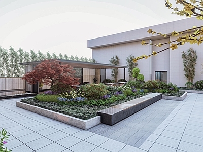 现代屋顶花园 办公屋顶 屋顶花园 简约屋顶 休息屋顶