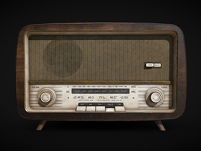 其他电器 复古风格收音机 老式收音机 木头音响 录音机 Radio