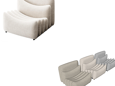 现代意式单人沙发 minotti poliform 布艺沙发 单人沙发 休闲沙发