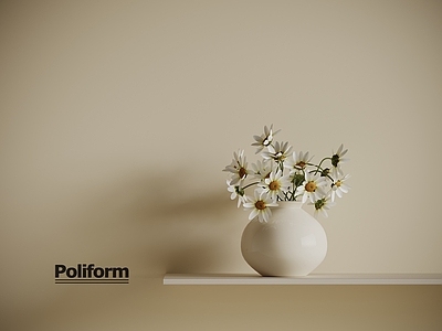 现代奶油花瓶 现代奶油风花瓶 插花花艺