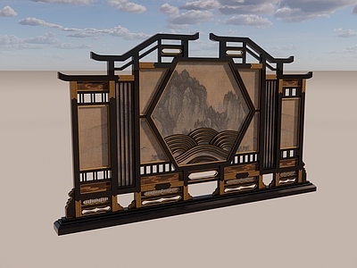 中式复古屏风 唐宋屏风 古代屏风 古代家具