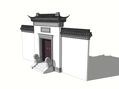 中式四合院 将军门建筑