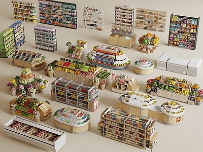 现代超市 现代超市货架 超市展示架 便利店货架 零食架 蔬菜货架展柜