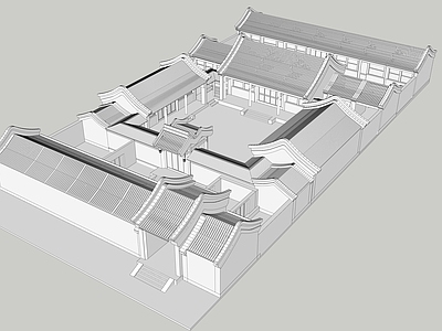 中式四合院 典型四合院