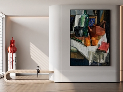 现代复古挂画 油画 书房挂画 客厅挂画 办公室挂画 抽象画