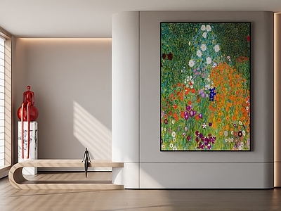 现代法式挂画 抽象画 油画 女孩房挂画 客厅挂画 书房挂画