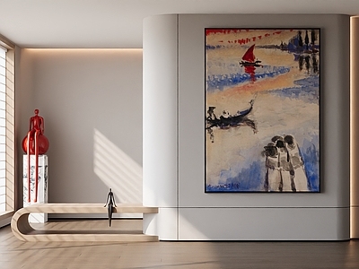 现代法式挂画 抽象画 女孩房挂画 书房挂画 客厅挂画 办公室挂画