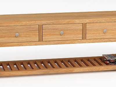 中式简约中式实木鞋架