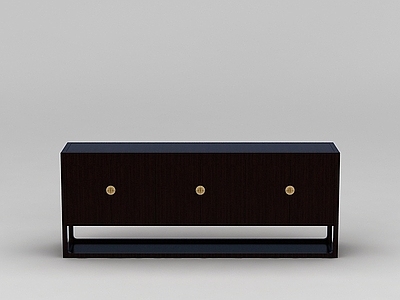 中式简约实木边柜