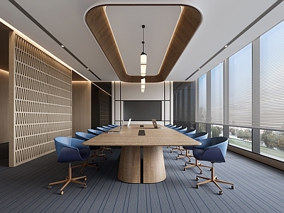 现代原木会议室 办公会议室 小型会议室 政府会议室