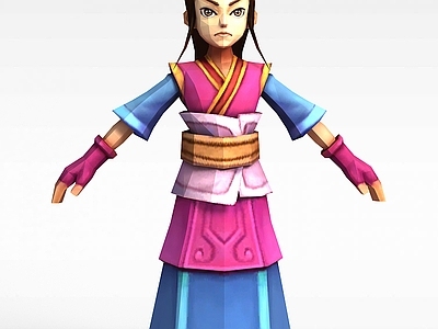 现代Q版小鱼儿与花无缺游戏人物男人