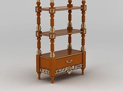 欧式古典欧式实木低饰架