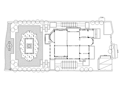中式欧式庭院 花园庭院 私家庭院 民宿庭院 庭院景观 施工图