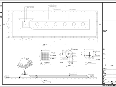 现代水井图库 水景 种植池水景 施工图