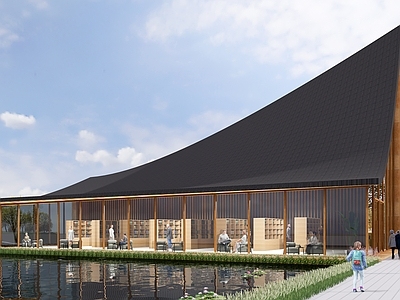 现代其他商业建筑 异形 书店 餐厅 商业建筑