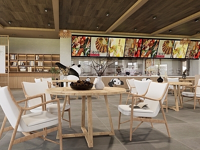 现代原木中餐厅 主题餐厅