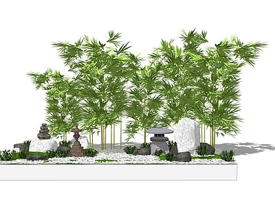 现代新中式其他景观小品 庭院设计 中式组景