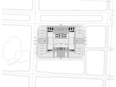 现代极简办公楼建筑 办公楼平面图 施工图