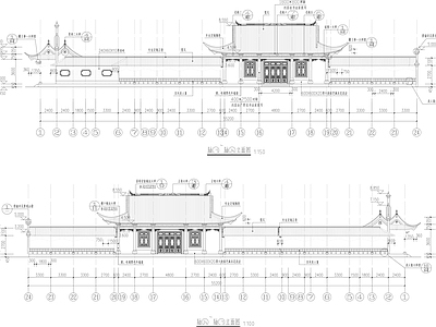 其他古建筑 古建群组合 施工图