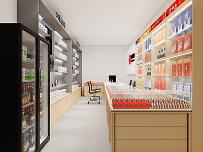 现代烟酒店 烟酒店 便利店