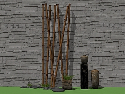 现代新中式其他景观小品 庭院小品 中式组景